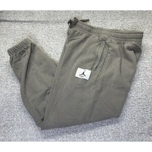 NIKE JORDAN WOMENS FLIGHT FLEECE SWEATPANTS PANTS BEIGE DD7001-320 (SIZE MEDIUM)